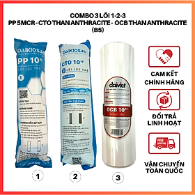 Mua COMBO LÕI LỌC NƯỚC SỐ 1-2-3 (PP 10  5MICRO - CTO - OCB) - HÀNG CHÍNH HÃNG