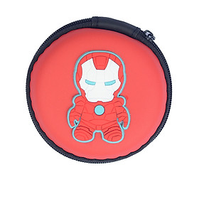 Mua Hộp Đựng Tai Nghe Họa Tiết Ironman (Đỏ) - Hàng Chính Hãng