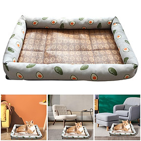 Cooling mat for dogs and cats Bamboo Rattan  Cushion Joint  and Improved Sleep