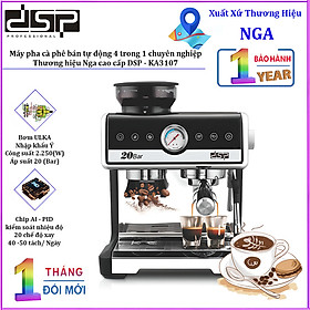 Mua Máy pha cà phê bán tự động 4 trong 1 chuyên nghiệp Cappuccino  Espresso  Latte. Thương hiệu Nga cao cấp DSP - KA3107 - HÀNG CHÍNH HÃNG