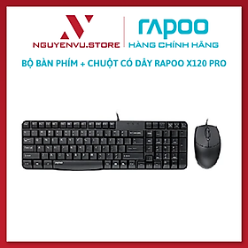Mua Bộ bàn phím + chuột có dây Rapoo X120 Pro- Hàng chính hãng