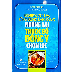 [Download Sách] Những Bài Thuốc Bổ Đông Y Chọn Lọc