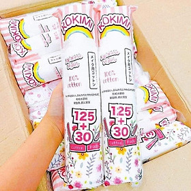 Mua   Bông tẩy trang  Combo 2 túi bông kokimi mềm mại thấm hút tốt. Bông tròn túi 155 miếng