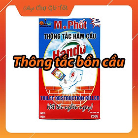 Bột thông tắc bồn cầu bể phốt xuất khẩu Hando 250Gr