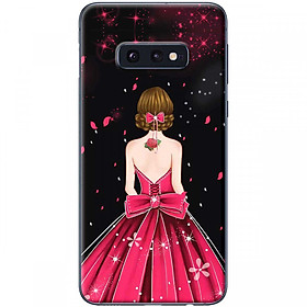 Ốp lưng dành cho Samsung S10E Cô gái váy hồng