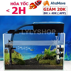 Máy Lọc Bể Cá RS 188: 12W Sạch cặn, thổi luòng, tạo oxy cho hồ 30-60cm, 800L/H