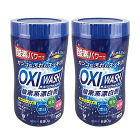 Combo 2 hộp bột tẩy đa năng Oxygen 680g ( tặng kèm đôi găng tay cao su mềm ) made in Japan