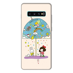 Ốp lưng điện thoại Samsung S10 Plus hình Thỏ Trắng