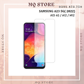 Mua Kính cường lực cho Samsung  A12 / M12 / A13 4G / A23  trong suốt không full Glass 9H ( hàng chính hãng)