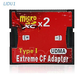 Đầu đọc thẻ nhớ LIDU1 2 cổng Micro SDHC TF sang CF
