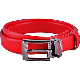 Thắt lưng nữ Huy Hoàng da bò cỡ lớn màu đỏ HT5106 