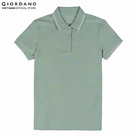 Áo Thun Nữ Có Cổ Trơn Polo Giordano 05312018