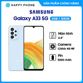 Điện Thoại Samsung Galaxy A33 5G (6GB/128GB) - Hàng Chính Hãng - Đã kích hoạt bảo hành điện tử