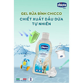 Gel Rửa Bình Sữa Chiết xuất Dầu Dừa Tự Nhiên Chicco 300ml