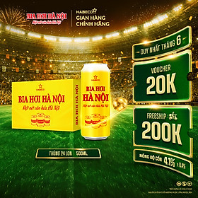 Bia Hơi Hà Nội - Thùng 24 lon 500ml
