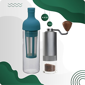 Mua COMBO BÌNH PHA CÀ PHÊ LẠNH HARIO COLD BREW FILTER IN COFFEE BOTTLE GREEN & CỐI XAY TAY GRURU PRO XÁM – WINTER BREAK