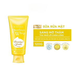 SỮA RỬA MẶT SÁNG MỊN MỜ THÂM SENKA PERFECT WHIP VIT C PORELESS GLOW 100G