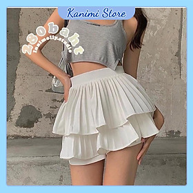 Chân Váy Ngắn Xếp Ly 2 Tầng Loại Đẹp Kanimi - CV21