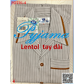 Bộ Pyjama HUONGTAM Lentol tay dài  nam cao cấp(PDT01). Chất liệu vải Lentol loại tốt:  mềm mại, thoáng mát, không phai màu
