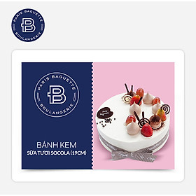 Paris Baguette - Bánh Kem Sữa Tươi Socola (19cm) áp dụng tại các chi nhánh