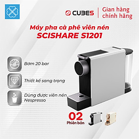 Máy pha cà phê viên nén Xiaomi SCISHARE S1201 thích hợp với máy Nespresso - Hàng nhập khẩu