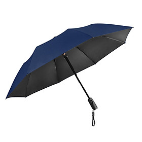 Folding Umbrella with Fan, Sun Rain Umbrella for Men Women Sun Protection Strong 8 Ribs Waterproof Travel Umbrella for Outdoor Camping Hiking