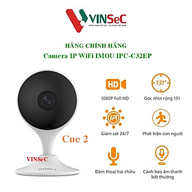 Camera Wifi IMOU Cue 2 C32EP 3MP 2K Góc Rộng Trong Nhà - Đế Nam Châm, Đàm Thoại 2 Chiều, Thông Báo Báo Động - Hàng Chính Hãng 