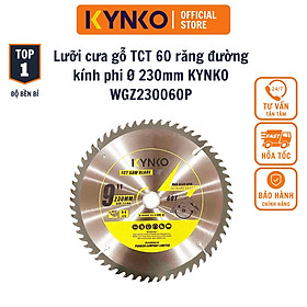 Mua LƯỠI CƯA GỖ TCT 60 RĂNG đường kính phi Ø 230mm KYNKO WGZ230060P