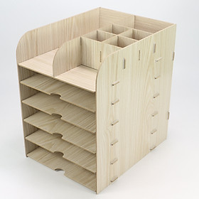 Kệ Đựng Tài Liệu Văn Phòng 6 Tầng Bằng Gỗ KS210