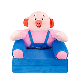Mua GHẾ SOFA CHO BÉ HÌNH NGỘ NGHĨNH - LỢN ÁO XANH