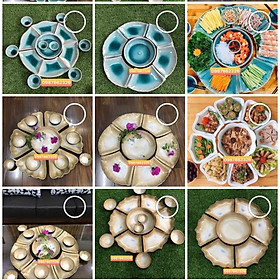 Mua Bộ đĩa trang trí bàn ăn gốm sứ