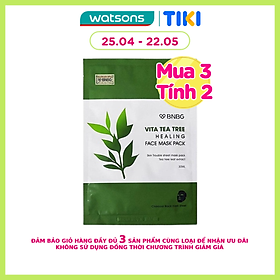 Mặt Nạ BNBG Vita Tea Tree Healing Face Mask Pack Thải Độc Da Giảm Mụn 30ml