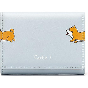 Ví da gập Chó Shiba