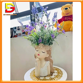Mua Bình Hoa Cô Gái Lọ Hoa Để Bàn Phòng Khách Kệ TiVi Cắm Sẵn Nhiều Mẫu Decor Trang Trí Nhà Cửa DG-167