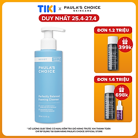 Sửa rửa mặt cân bằng da hoàn hảo Paula’s Choice Resist Perfectly Balanced Foaming Cleanser