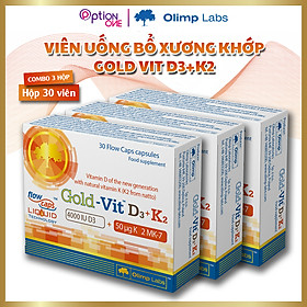 [COMBO 3 HỘP] Viên Uống Xương Khớp Olimp Gold Vit D3 K2 - Hộp 30 Viên