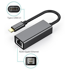 Mua Cáp USB Type-C to Lan Gigabit kết nối mạng internet cho Máy tính  Điện thoại
