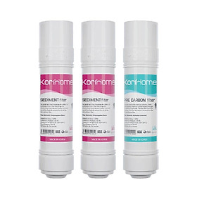 Mua Bộ 3 lõi lọc thô Korihome (Combo 3 lõi lọc Korihome) - 2 lõi Sediment và 1 lõi Pre-Carbon - Hàng Chính Hãng