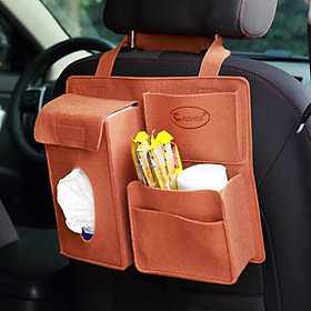 Phong cách mới nhất sau ghế ô tô túi lưng ghế các mảnh vụn treo túi hộp lưu trữ túi lưu trữ hộp đựng khăn giấy ô tô túi treo