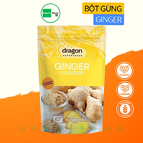 Bột gừng nguyên chất hữu cơ 200gr - Dragon Superfoods