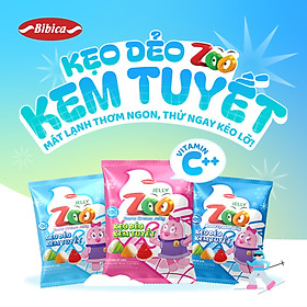 Kẹo dẻo Zoo kem tuyết túi 25g (3kg)