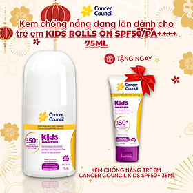 Kem chống nắng trẻ em Cancer Council Kids SPF 50+/PA ++++ 75ml