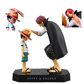 Mô hình One Piece : Mô hình Luffy và Shanks tóc đỏ