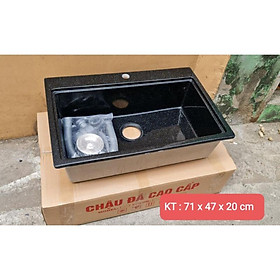 Mua Chậu rửa chén đá nhân tạo 1 hộc đen ( giá gốc 3500000)