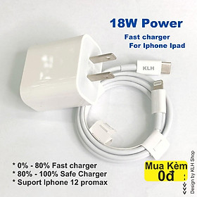 Mua  KOSUYTU  Bộ Sạc Nhanh PD 18W 20W cho IP  Củ Sạc Chân Dẹp Và Dây Cáp Type C Cho IP Đến 13