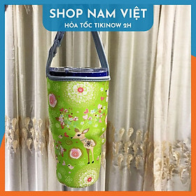 Túi Đựng Ly Giữ Nhiệt Lớn 900ml - Nhiều Hoa Văn