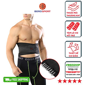 Băng quấn bụng và lưng , đai lưng bảo vệ cột sống tập gym thể thao chống chấn thương , đau lưng 2 dây nén H11 CLEACCO - Hàng chính hãng BORO SPORT