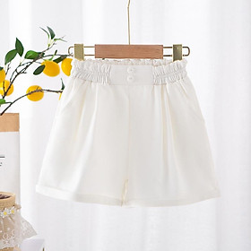 Quần đùi, quần short cho bé gái phong cách Hàn Quốc, vải kaki mềm, nhiều màu size từ 2 đến 8 tuổi