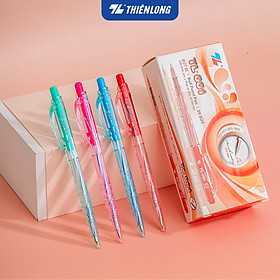 Combo 20 cây Bút bi Thiên Long TL-061 mực xanh đỏ đen ngòi 0.5mm êm trơn, phù hợp học sinh, sinh viên, văn phòng