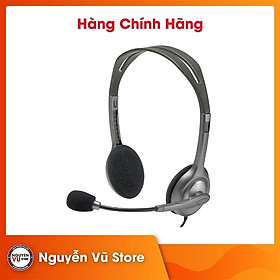 Tai nghe chụp tai Logitech H111 - 1 jack 3.5mm, Mic khử giảm tiếng ồn, trọng lượng nhẹ, âm thanh...